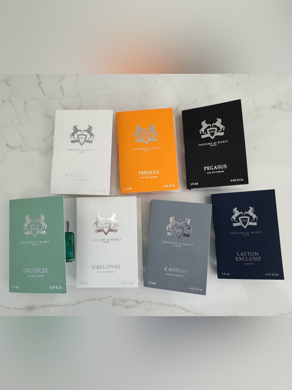 Parfums De Marly - 7 men's/unisex samples